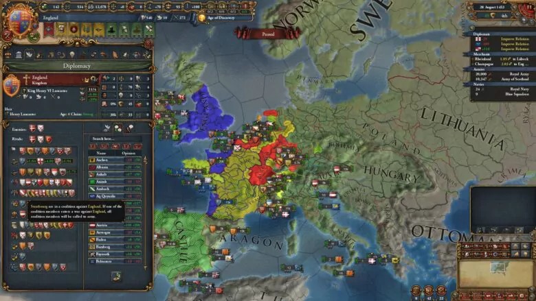 EU IV英格蘭玩法攻略和指南：這變得容易