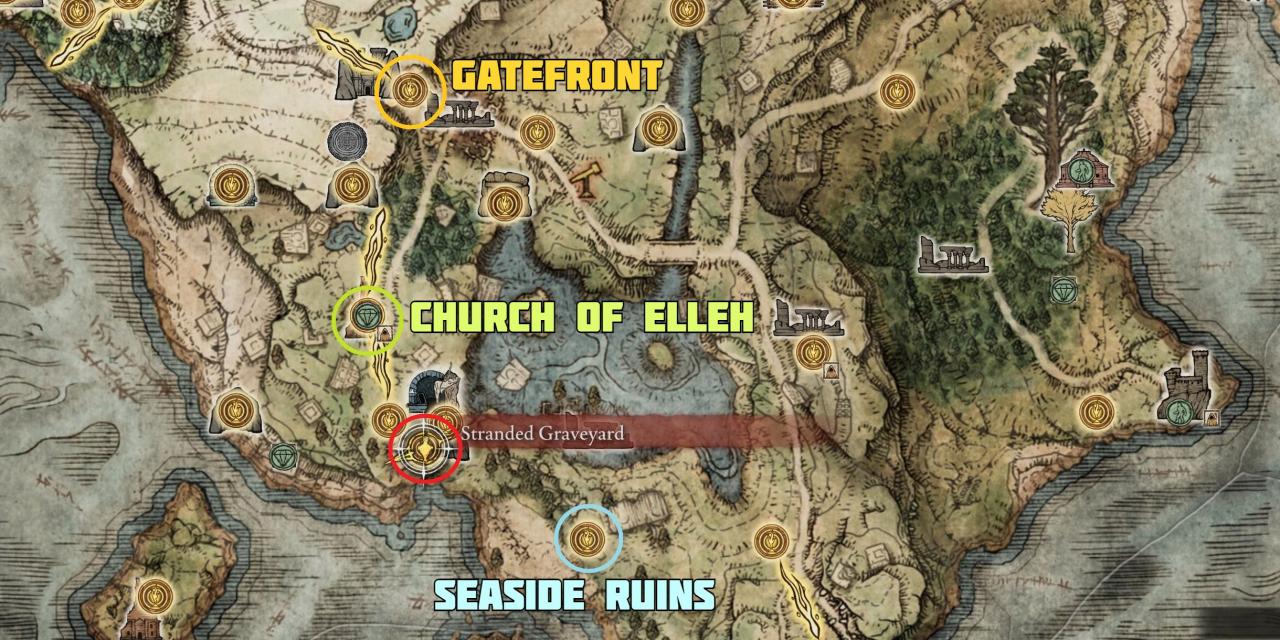 Elden-Ring-Stranded-Graveyard-物品 - 地圖