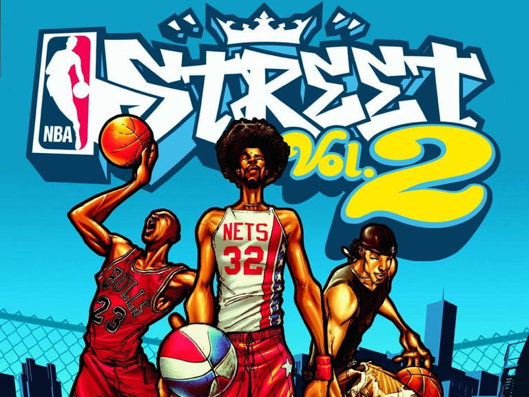 NBA Street Vol. 封面上的三位籃球傳奇人物。 2.
