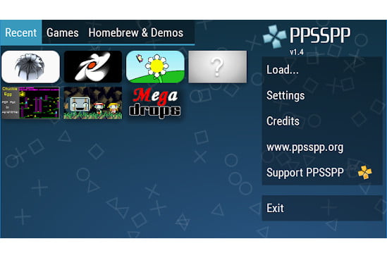 PPSSPP（PlayStation Portable）截圖。
