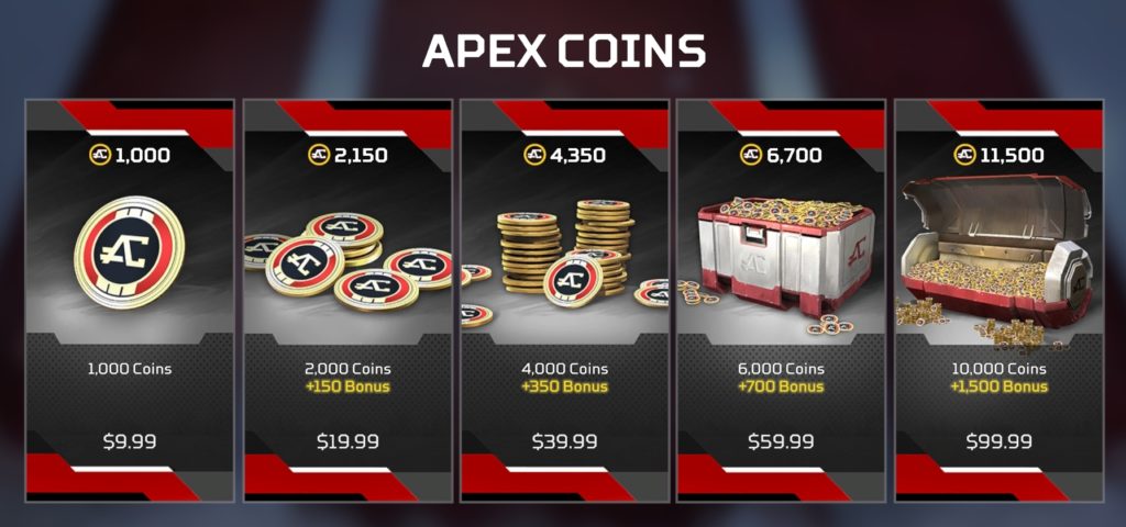 關於Apex英雄微交易的一切：Apex硬幣價格、如何購買等