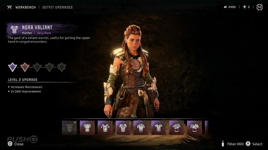 Horizo​​n Forbidden West Outfits Armor Guide PS5 PS4 Nora Valiant